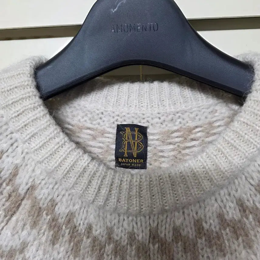 [BUNJANG] BATONER Mohair Nordic Knit Sweater / 바토너 모헤어 노르딕 니트 3사이즈