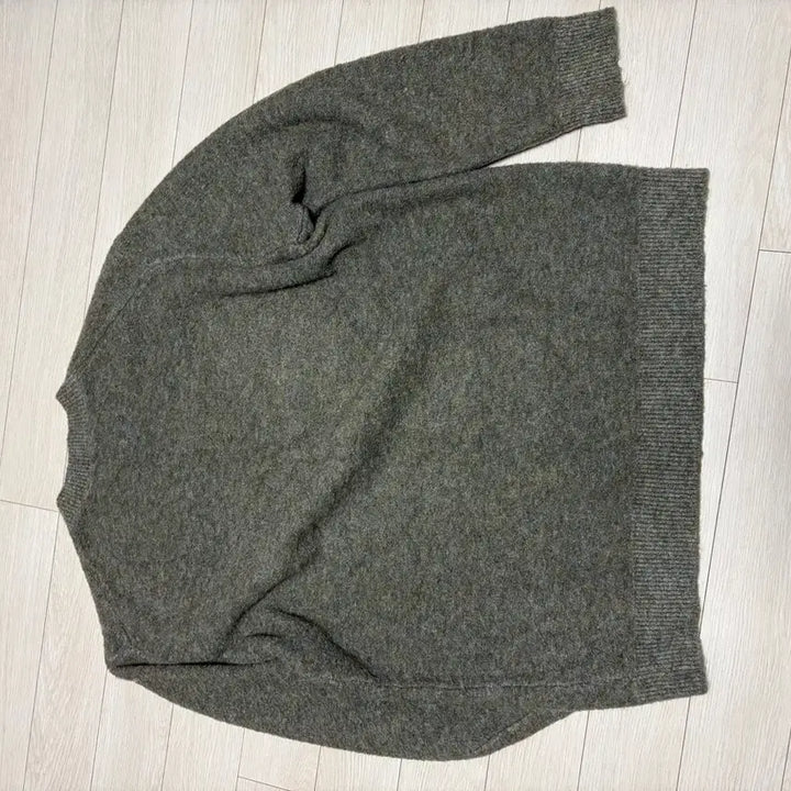 [BUNJANG] Intempo Mood Boucle Knit Pullover XL Ash Khaki / (마지막 가격내림)인템포무드 부클레 니트 풀오버 xl 애쉬카키