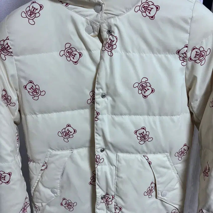 [BUNJANG] Hysteric Glamour Pucker Bear Reversible Padded Jacket / 히스테릭글래머 퍽베어 크림핑크 패딩 리버시블