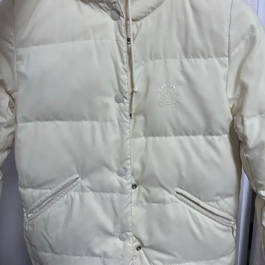 [BUNJANG] Hysteric Glamour Pucker Bear Reversible Padded Jacket / 히스테릭글래머 퍽베어 크림핑크 패딩 리버시블