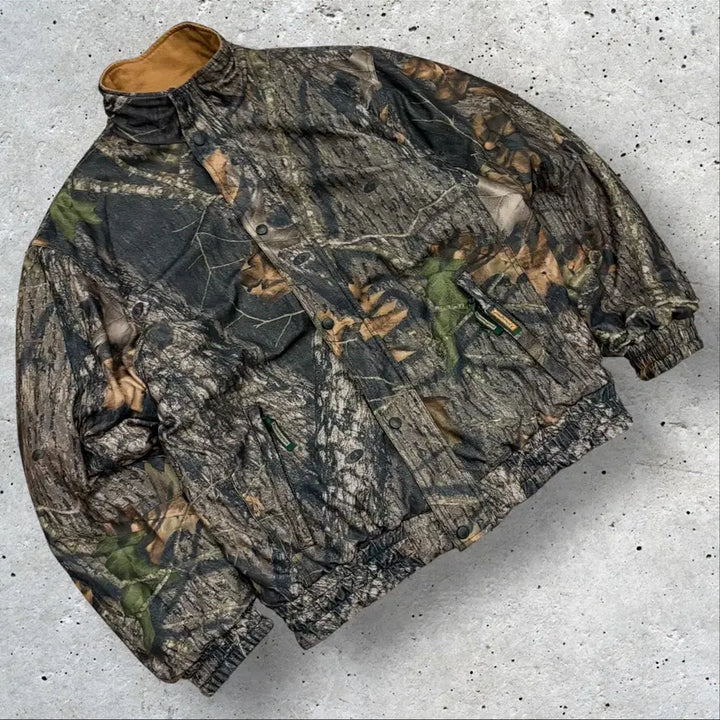 [BUNJANG] Remington Realtree Reversible Brown Work Jacket / [M] 레밍턴 리얼트리 리버시블 브라운 워크 자켓 D40