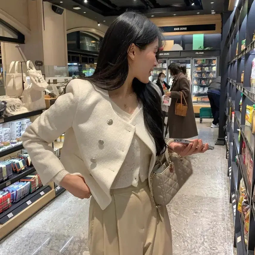 [BUNJANG] frenu Pond Double Jacket Ivory / 새상품)frenu 프레누 폰드 더블자켓 아이보리