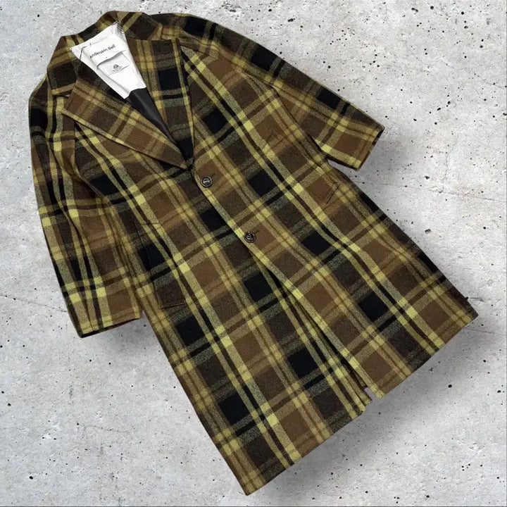 [BUNJANG] Andersson Bell Miguel Wool Check Long Coat / [S] 앤더슨벨 미구엘 울 체크 롱코트 D42