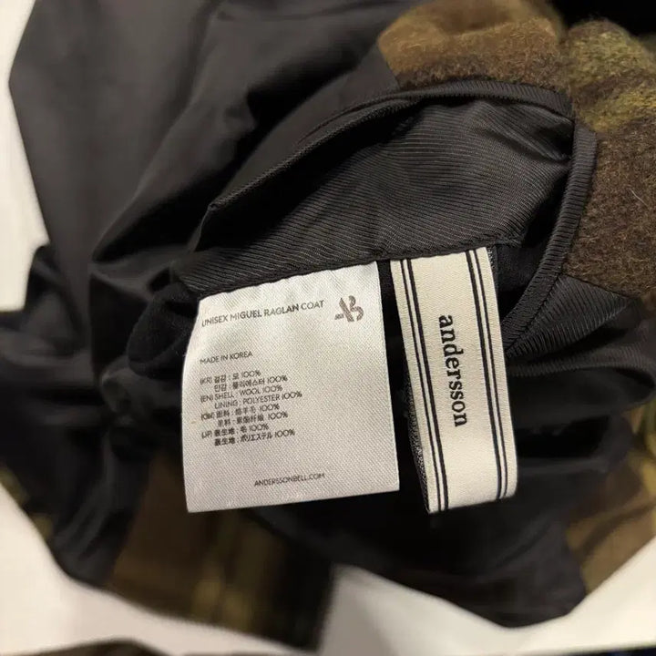 [BUNJANG] Andersson Bell Miguel Wool Check Long Coat / [S] 앤더슨벨 미구엘 울 체크 롱코트 D42