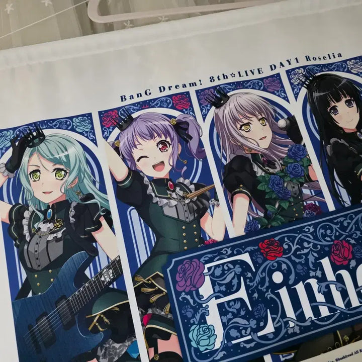 [BUNJANG] BanG Dream! 8th Live Roselia Tapestry Wall Scroll / 뱅드림 8th Live 태피스트리 태피 로젤리아 굿즈 족자봉