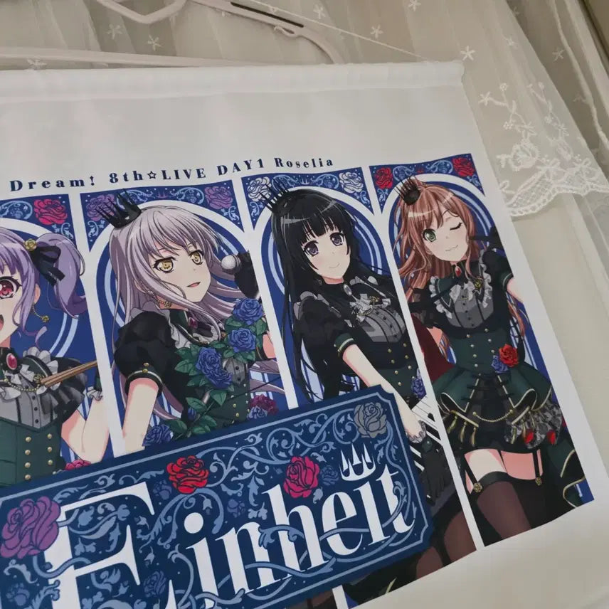 [BUNJANG] BanG Dream! 8th Live Roselia Tapestry Wall Scroll / 뱅드림 8th Live 태피스트리 태피 로젤리아 굿즈 족자봉