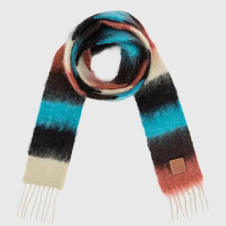 [BUNJANG] Loewe Stripe Mohair Scarf / 로에베 / 스트라이프 모헤어 머플러 스카프 / OS