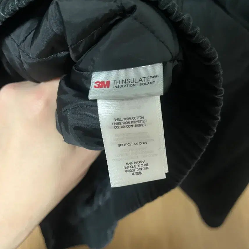 [BUNJANG] L Supreme Leather Collar Utility Jacket - Black / L슈프림 레더 칼라 유틸리티 자켓 블랙 - 23FW