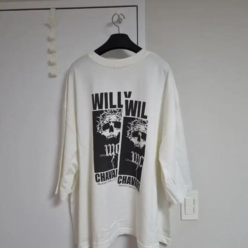 [BUNJANG] Willy Chavarria Yang Da Il Skull Square Short Sleeve XL / 양다일 윌리차바리아 스컬스퀘어 반팔 XL