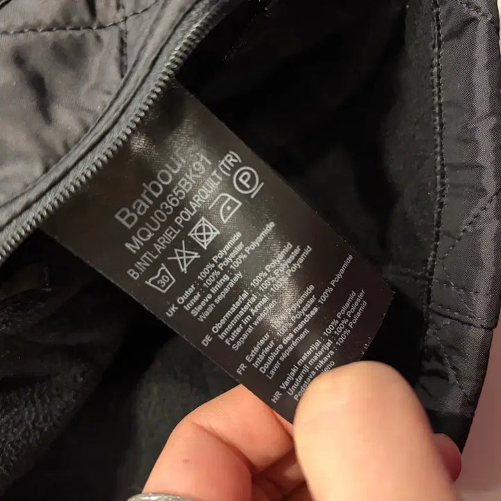 [BUNJANG] Barbour International Ariel Polarquilt Black Quilted Jacket / [XL] 바버 인터네셔널 아리엘 폴라퀄트 블랙 퀼팅 자켓 D67