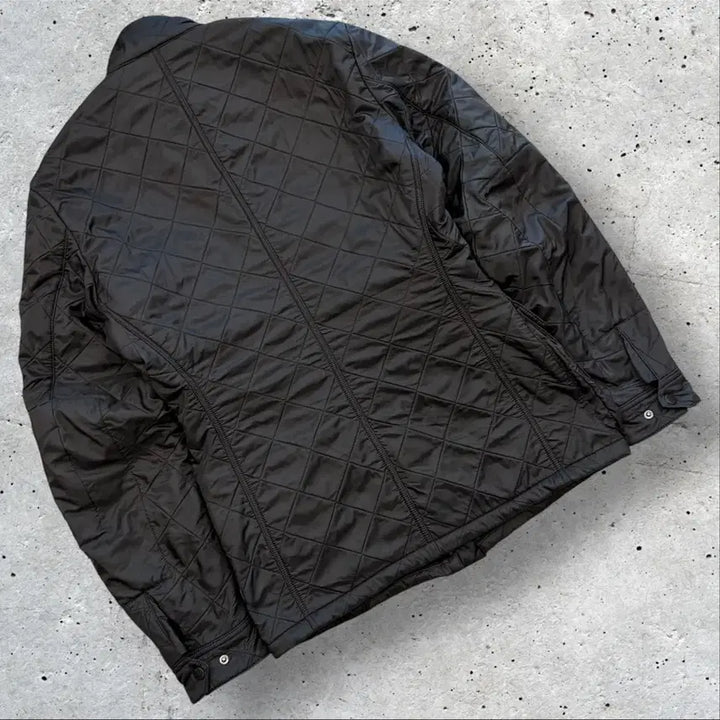 [BUNJANG] Barbour International Ariel Polarquilt Black Quilted Jacket / [XL] 바버 인터네셔널 아리엘 폴라퀄트 블랙 퀼팅 자켓 D67