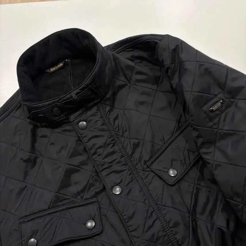 [BUNJANG] Barbour International Ariel Polarquilt Black Quilted Jacket / [XL] 바버 인터네셔널 아리엘 폴라퀄트 블랙 퀼팅 자켓 D67