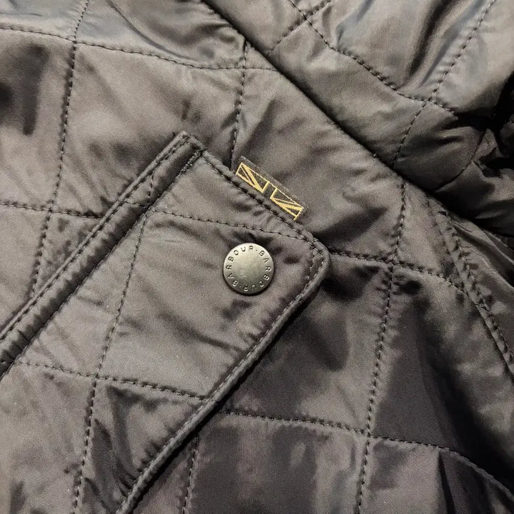 [BUNJANG] Barbour International Ariel Polarquilt Black Quilted Jacket / [XL] 바버 인터네셔널 아리엘 폴라퀄트 블랙 퀼팅 자켓 D67