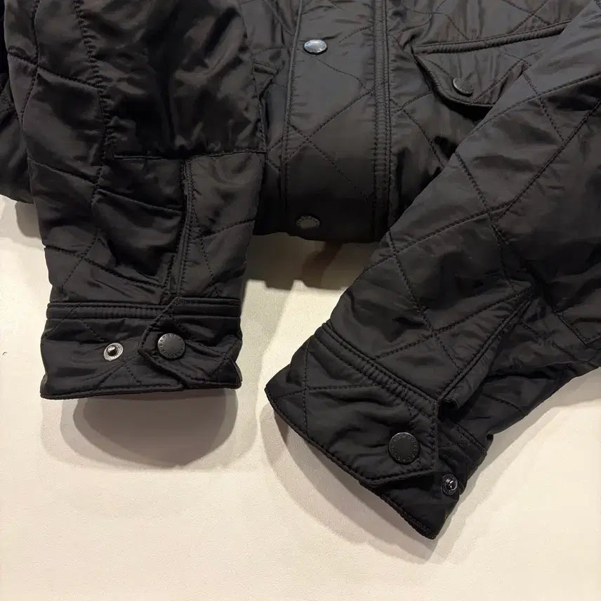 [BUNJANG] Barbour International Ariel Polarquilt Black Quilted Jacket / [XL] 바버 인터네셔널 아리엘 폴라퀄트 블랙 퀼팅 자켓 D67