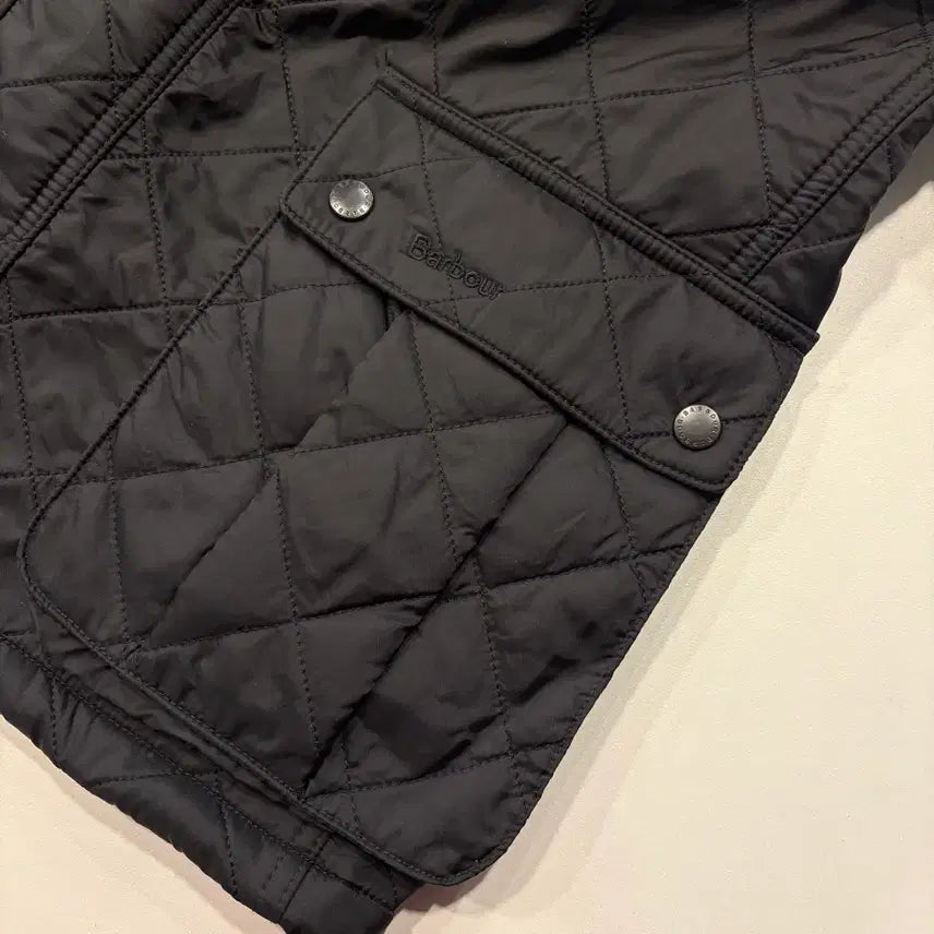 [BUNJANG] Barbour International Ariel Polarquilt Black Quilted Jacket / [XL] 바버 인터네셔널 아리엘 폴라퀄트 블랙 퀼팅 자켓 D67
