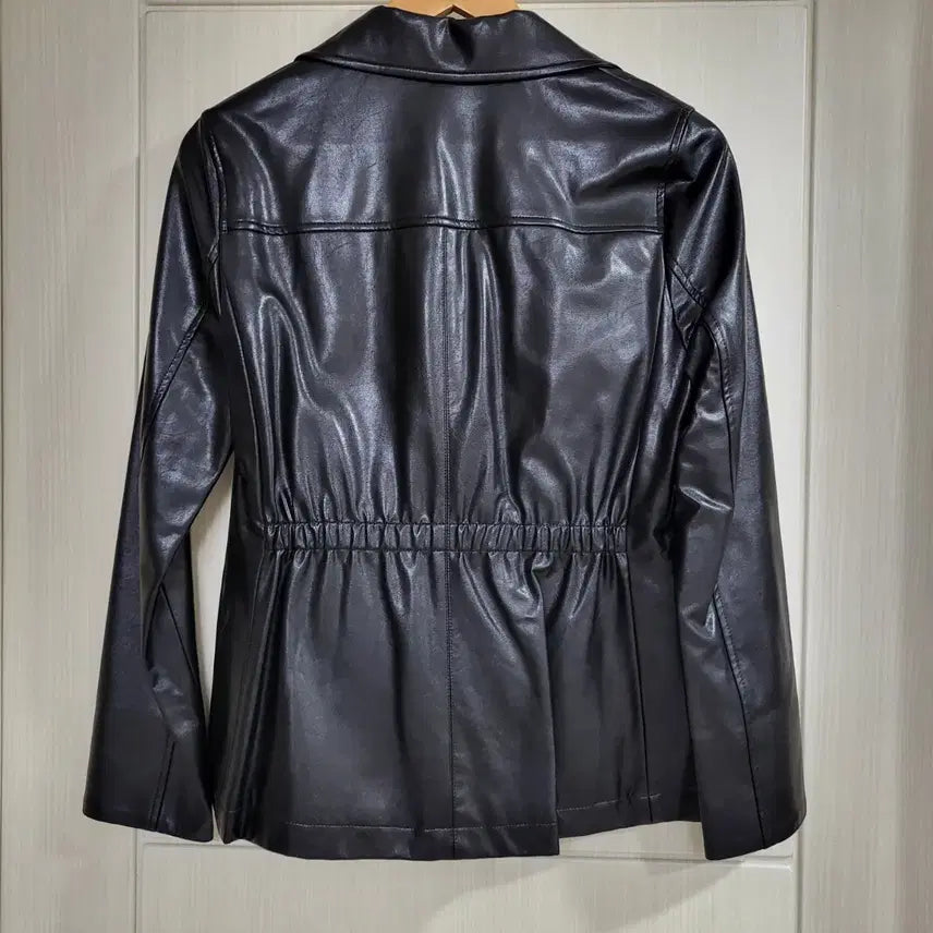 [BUNJANG] S.LRIAHH Black Leather Jacket (Size 55) / S.LRIAHH 에셀리아 블랙 가죽 자켓 55