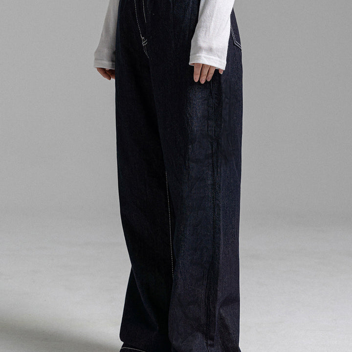 [BUNJANG] Pandora Fit Straight Wrinkle Jeans Denim Pants / 판도라핏 데님팬츠 [STRAIGHT] Wrinkle Jeans 윙클진