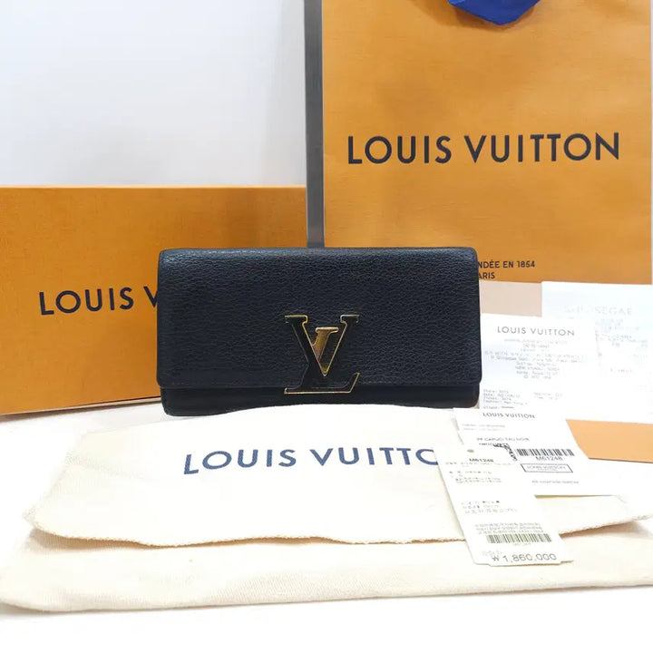 [BUNJANG] Louis Vuitton Capucines Wallet Long Black / [정품] 루이비통 카퓌신 월릿 장지갑 M61248
