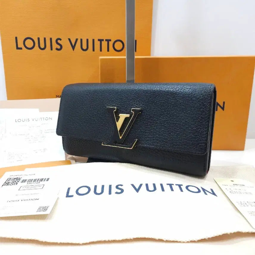 [BUNJANG] Louis Vuitton Capucines Wallet Long Black / [정품] 루이비통 카퓌신 월릿 장지갑 M61248