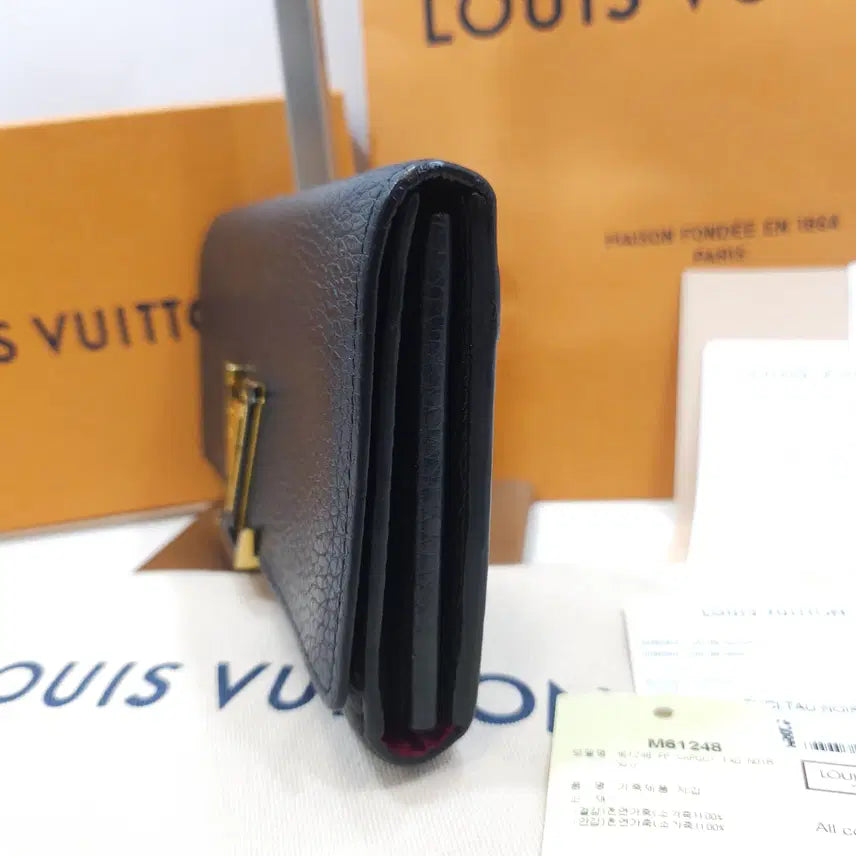 [BUNJANG] Louis Vuitton Capucines Wallet Long Black / [정품] 루이비통 카퓌신 월릿 장지갑 M61248