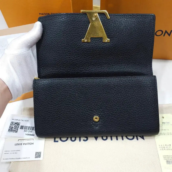 [BUNJANG] Louis Vuitton Capucines Wallet Long Black / [정품] 루이비통 카퓌신 월릿 장지갑 M61248