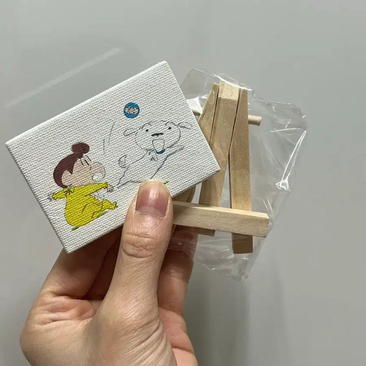 [BUNJANG] Crayon Shin-chan Canvas Set (Sealed) / 미니 이젤 &amp; 짱구 캔버스 세트 (미개봉)