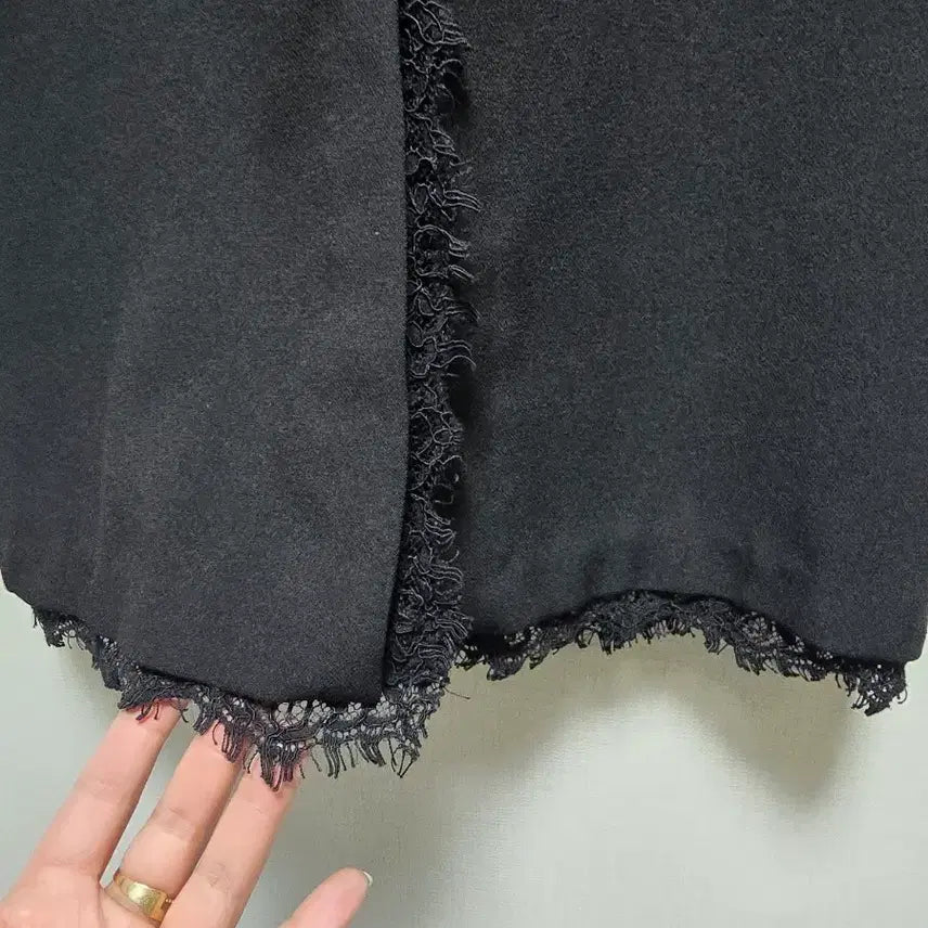 [BUNJANG] Black Lace Detail Dress (M Size) / 블랙 레이스 디테일 원피스 M사이즈