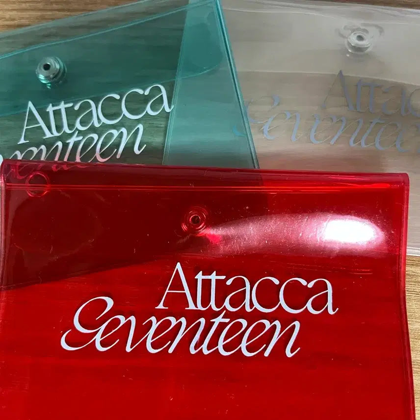 [BUNJANG] SEVENTEEN Attacca PVC Clear Wallet Bundle Set / 세븐틴 아타카 특전 pvc 클리어 지갑 3종 일괄