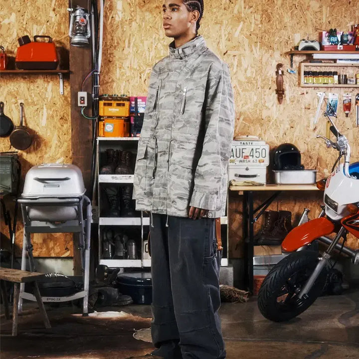 [BUNJANG] The Vinyl House Field Jacket Camo L / 더바이닐하우스 필드자켓 카모 L