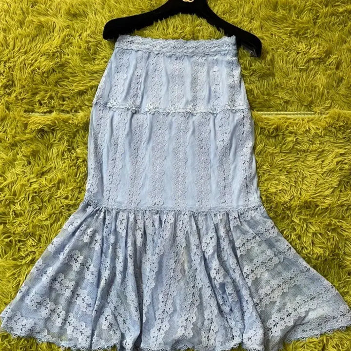 [BUNJANG] MIXXO Mermaid Lace Skirt / 미쏘 머메이드 레이스 스커트 바이씨니 강자매 모코블링