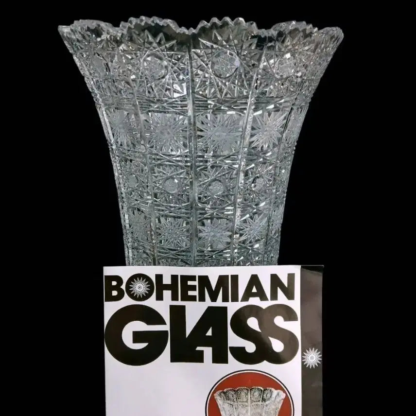 [BUNJANG] Bohemian Crystal Vase / 체코 보헤미안 크리스탈 베이스 화병