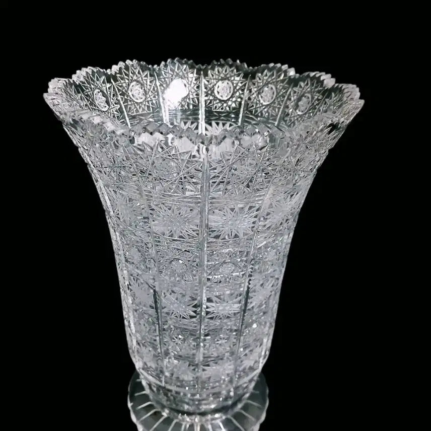 [BUNJANG] Bohemian Crystal Vase / 체코 보헤미안 크리스탈 베이스 화병