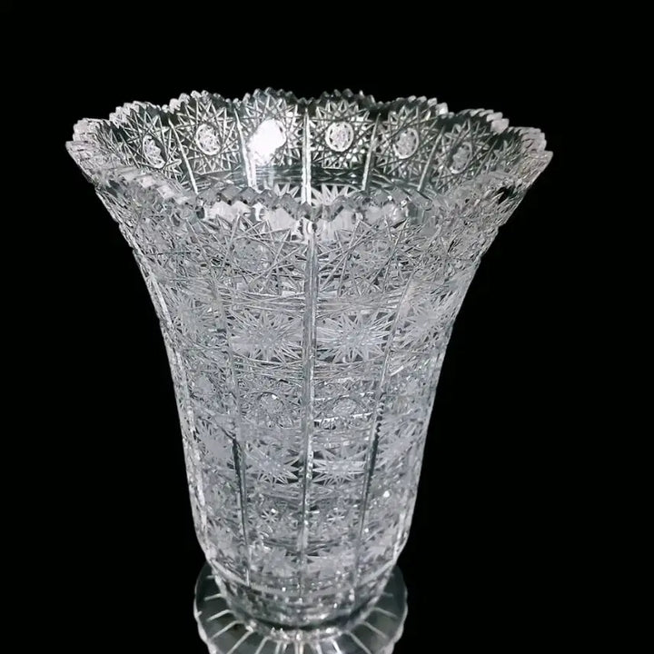 [BUNJANG] Bohemian Crystal Vase / 체코 보헤미안 크리스탈 베이스 화병
