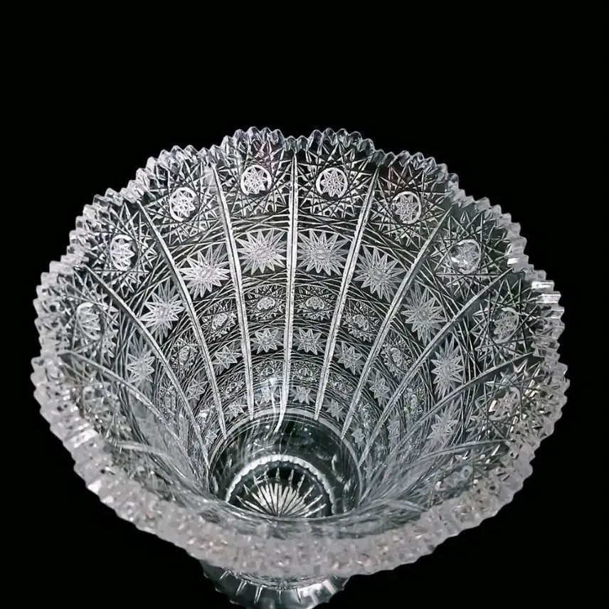 [BUNJANG] Bohemian Crystal Vase / 체코 보헤미안 크리스탈 베이스 화병