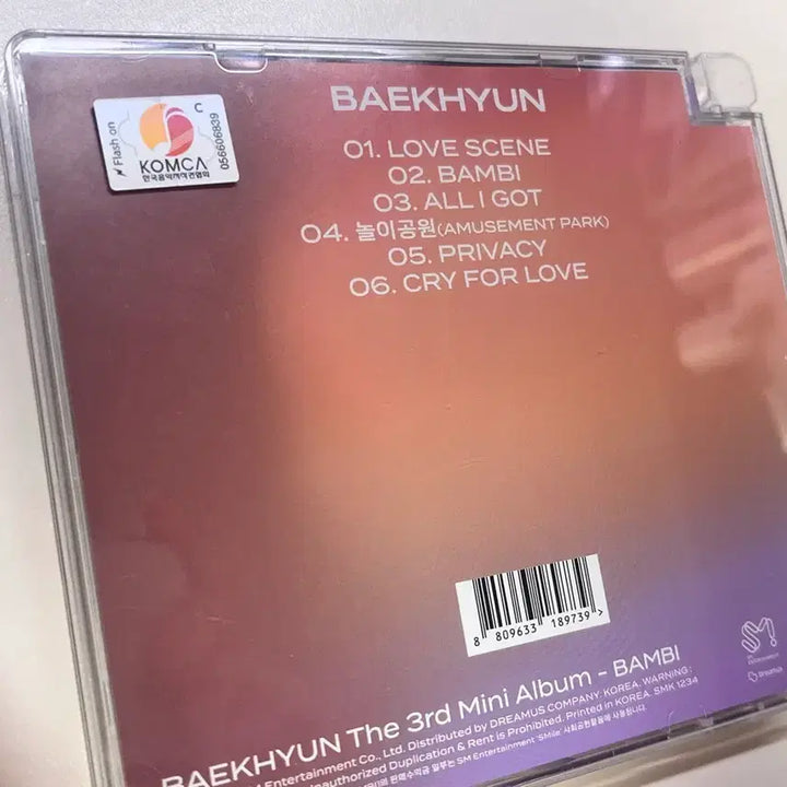 [BUNJANG] Baekhyun Bambi CD Album / 백현 Bambi 앨범 CD팝니다