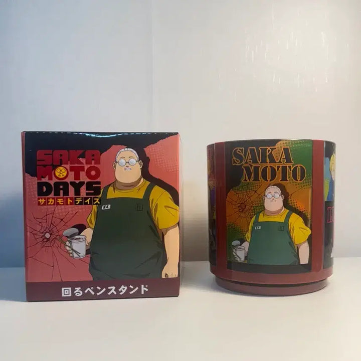 [BUNJANG] Sakamoto Days Rotating Pencil Holder / [새상품] 사카모토 데이즈 굿즈 회전연필꽂이 돌려돌려
