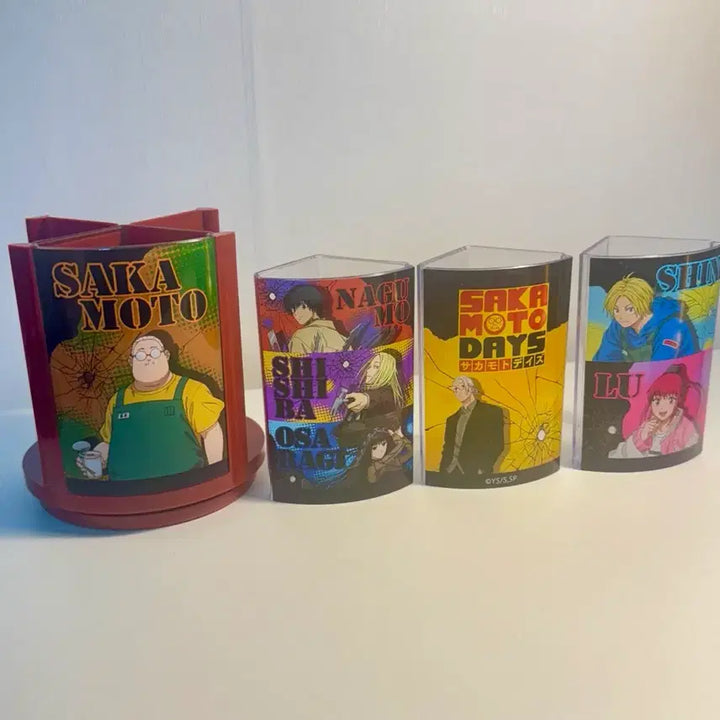[BUNJANG] Sakamoto Days Rotating Pencil Holder / [새상품] 사카모토 데이즈 굿즈 회전연필꽂이 돌려돌려