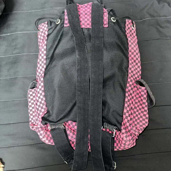 [BUNJANG] Punk Check Pink Backpack / 펑크 체크 핑크 백팩 가방