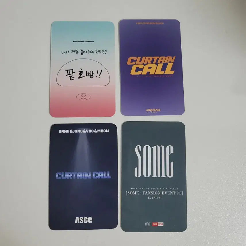 [BUNJANG] B.A.P Daehyun Youngjae Jongup Photocard Bundle Set / 방정유문 B.A.P 정대현 유영재 문종업 포카 4장 일괄