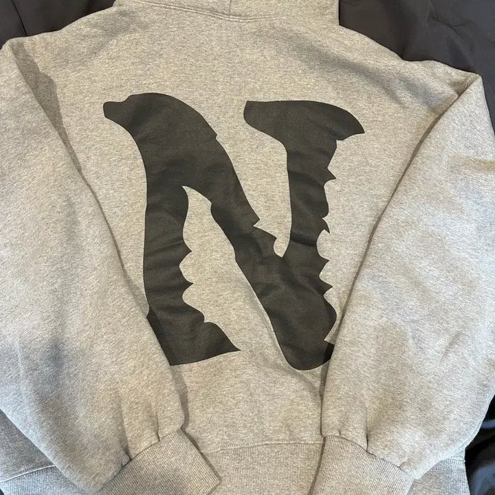 [BUNJANG] Netherworld Gray Hoodie / 네더월드 회색 후드티