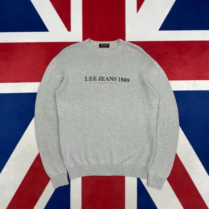 [BUNJANG] Lee Embroidered Logo Knit Sweater / Lee 자수로고 니트 105