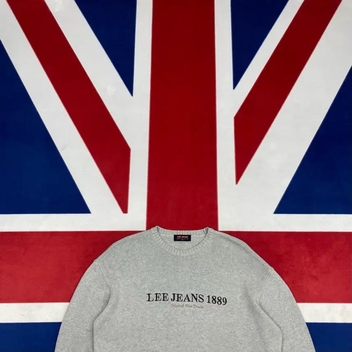 [BUNJANG] Lee Embroidered Logo Knit Sweater / Lee 자수로고 니트 105