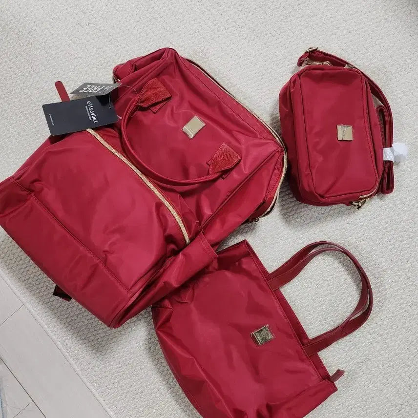 [BUNJANG] elifsavhet Red Bag 3-Piece Set / elifsavhet 레드 가방 3종 세트