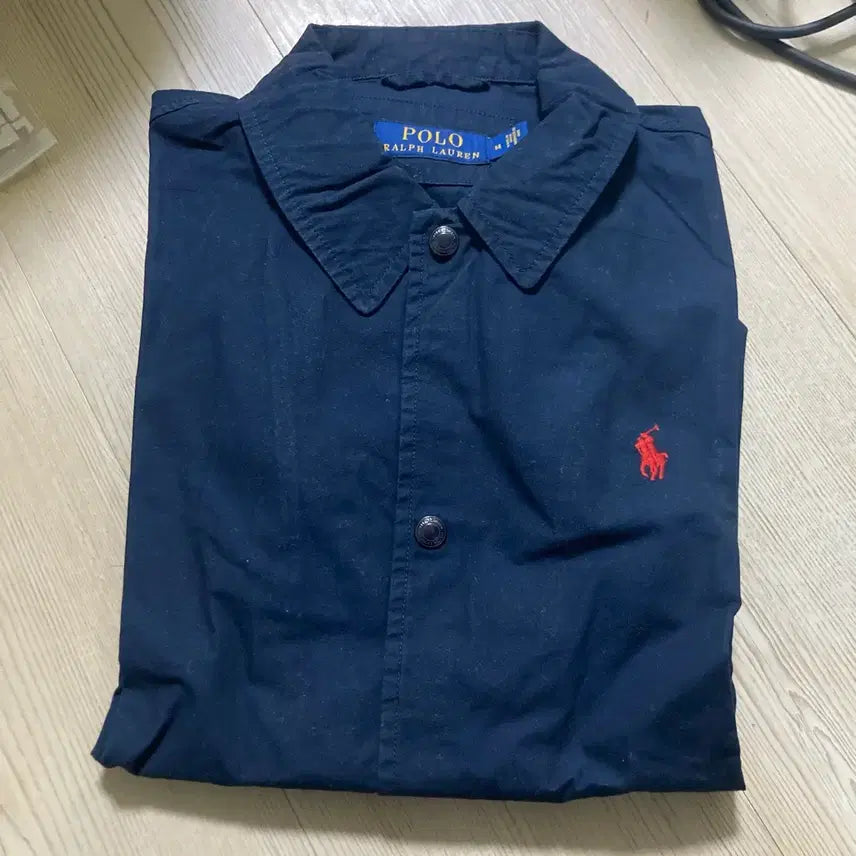 [BUNJANG] Polo Ralph Lauren Navy Coach Jacket M / 폴로 랄프로렌 네이비 코치 자켓 M