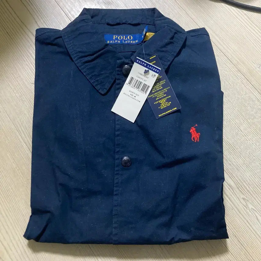 [BUNJANG] Polo Ralph Lauren Navy Coach Jacket M / 폴로 랄프로렌 네이비 코치 자켓 M