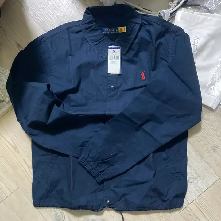 [BUNJANG] Polo Ralph Lauren Navy Coach Jacket M / 폴로 랄프로렌 네이비 코치 자켓 M