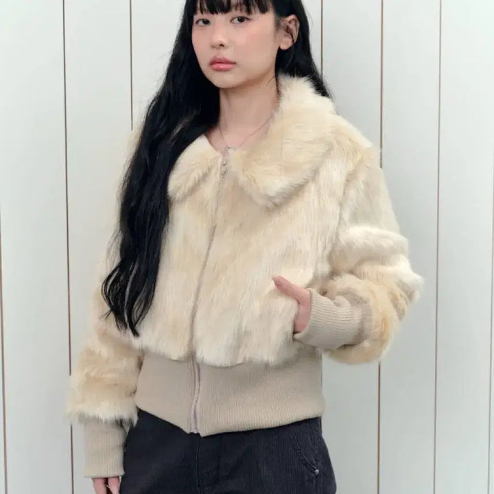 [BUNJANG] As On Faux Fur Jacket / 애즈온 퍼 자켓