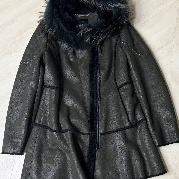 [BUNJANG] Joinus Raccoon Fur Mustang Coat / Joinus 조이너스 퍼 무스탕 코트 66 너구리털