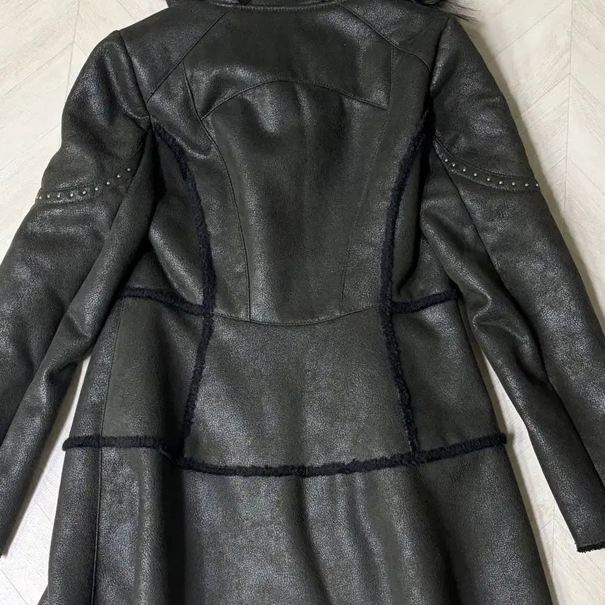 [BUNJANG] Joinus Raccoon Fur Mustang Coat / Joinus 조이너스 퍼 무스탕 코트 66 너구리털