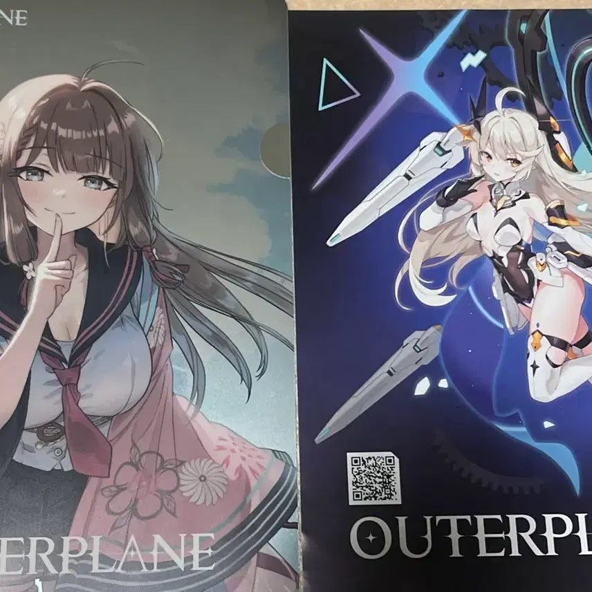 [BUNJANG] Outerplane G-Star Goods Bundle Set / 일괄) 아우터플레인 아우플 지스타 굿즈 (클리어파일, 카드 등)